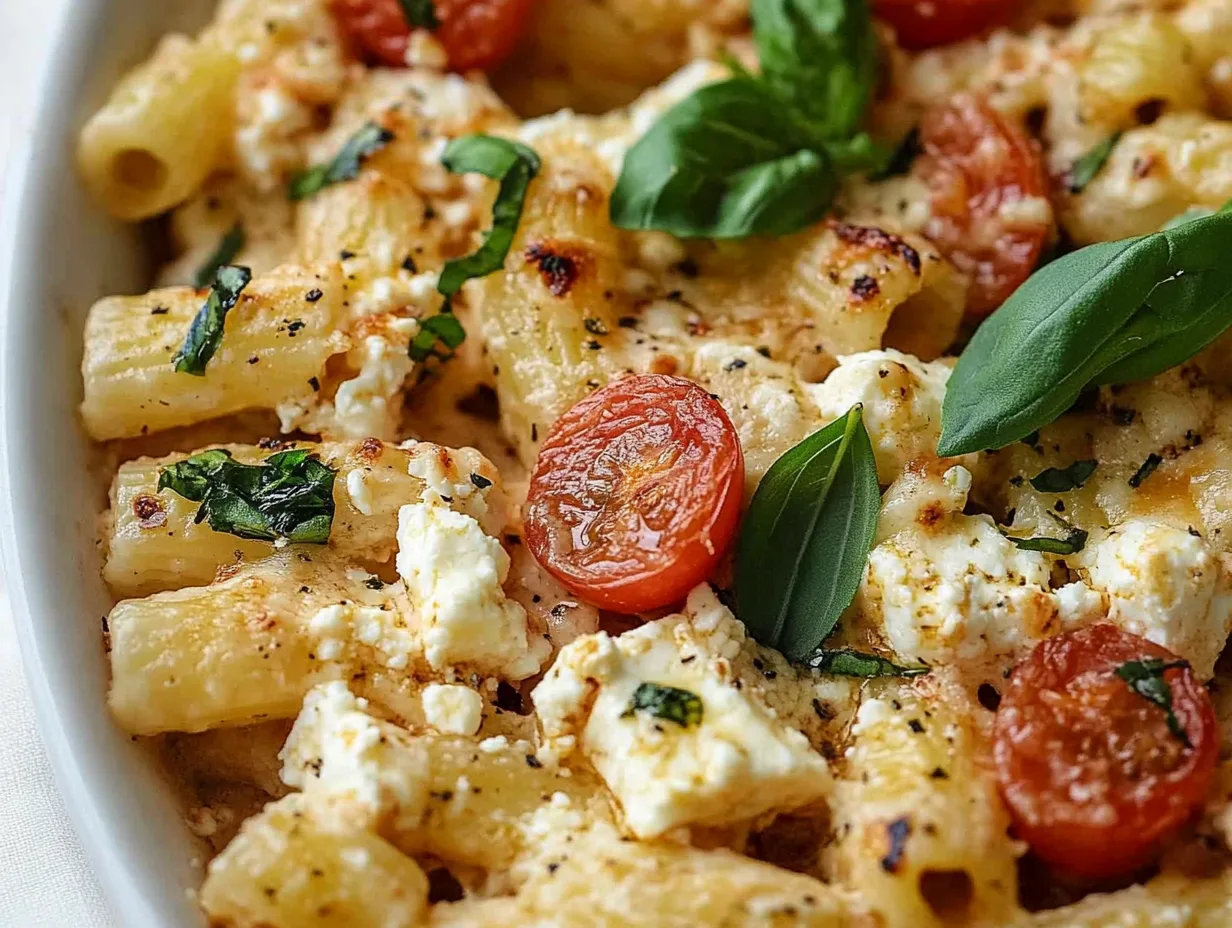 Baked feta pasta 1