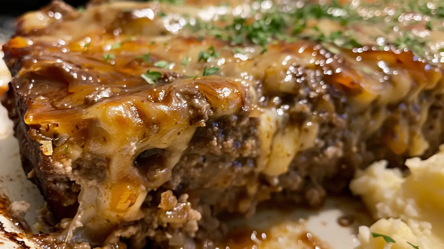 Crockpot French Onion Meatloaf 1