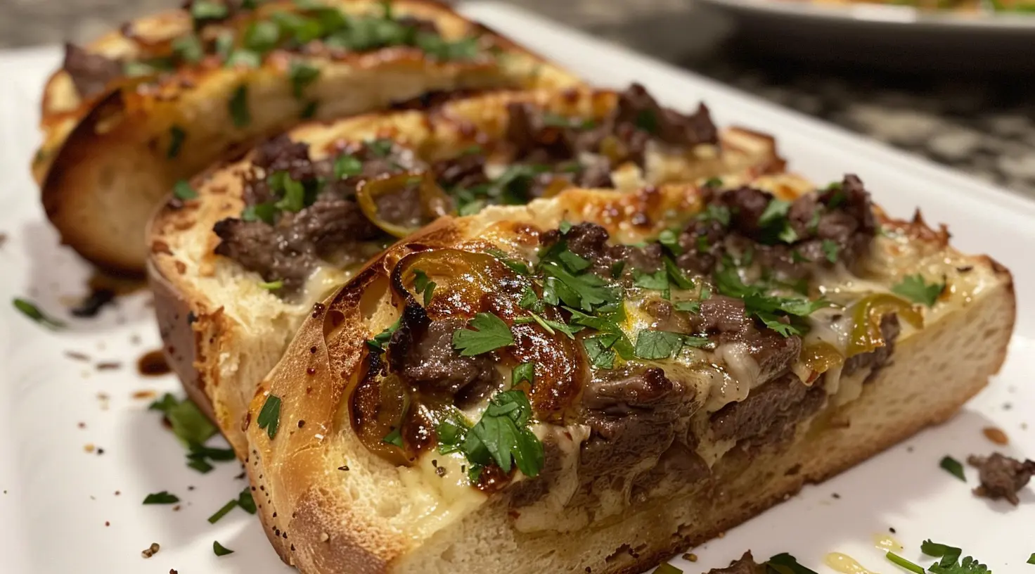 Philly Cheesesteak Garlic Bread 1